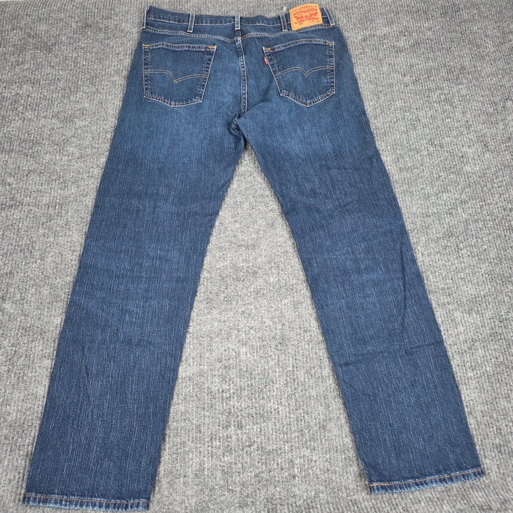 Levis 505 Regular Fit Mens Jeans Dark Wash Straight Leg 38x34 00505-2195